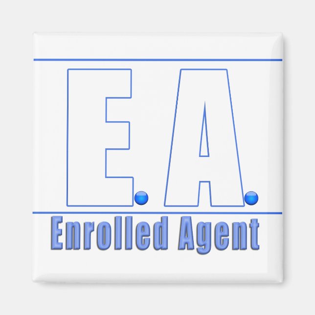 EA LOGOTYP1 ENROLLED AGENT MAGNET (Framsidan)