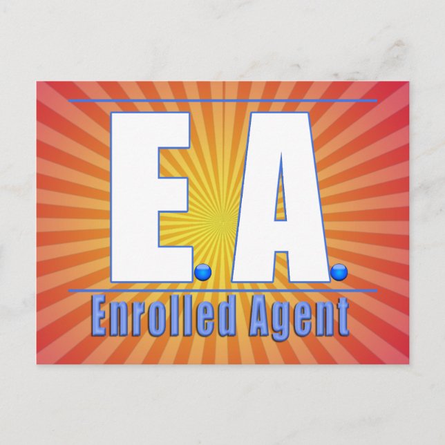 EA LOGOTYP1 ENROLLED AGENT VYKORT (Framsida)