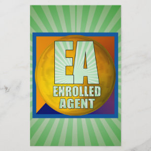 EA LOGOTYP ENROLLED AGENT BREVPAPPER