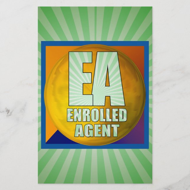 EA LOGOTYP ENROLLED AGENT BREVPAPPER (Framsida)