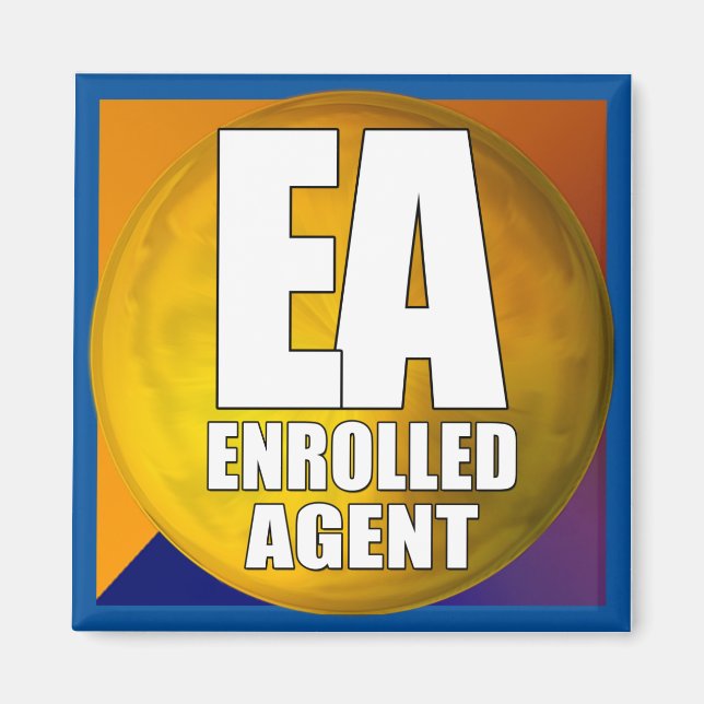 EA LOGOTYP ENROLLED AGENT MAGNET (Framsidan)