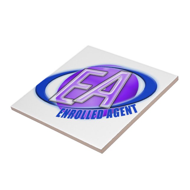 EA ORB SWOOSH-LOGOTYP - ENROLLED AGENT KAKELPLATTA (Sidan)