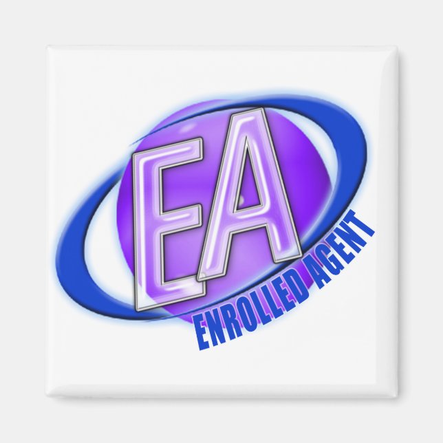 EA ORB SWOOSH-LOGOTYP - ENROLLED AGENT MAGNET (Framsidan)