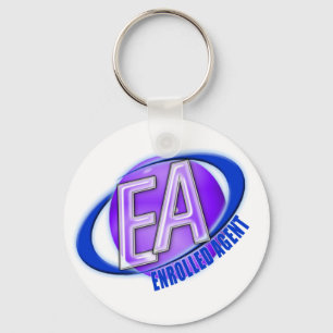 EA ORB SWOOSH-LOGOTYP - ENROLLED AGENT NYCKELRING