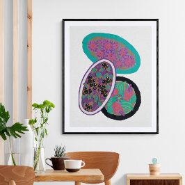 EA Séguy botaniskt blomtryck poster