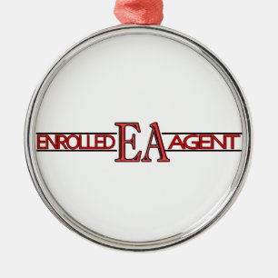 EA SPECIALIST LOGOTYP ENROLLED AGENT JULGRANSPRYDNAD METALL