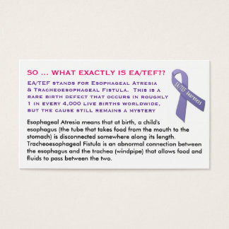 EA/TEF-utbildningskort Visitkort