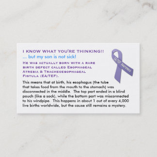 EA-/TEFkort för pojkar Visitkort