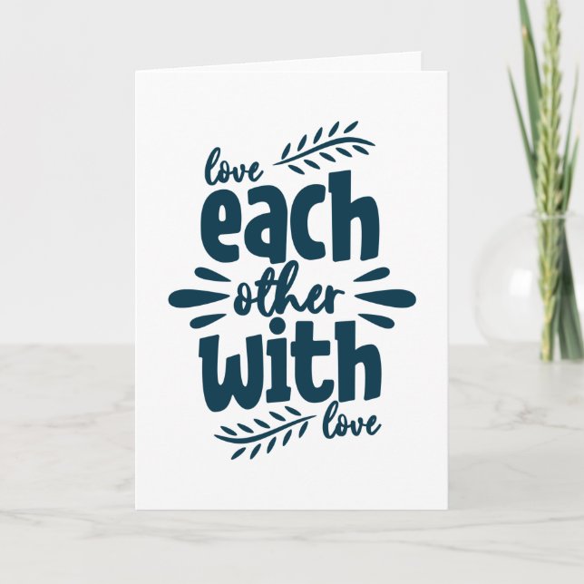 Each Other With Love Kort (Framsida)