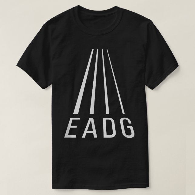 EADG 4 String PerspectiveBass GuitarBass Player 65 T Shirt (Design framsida)
