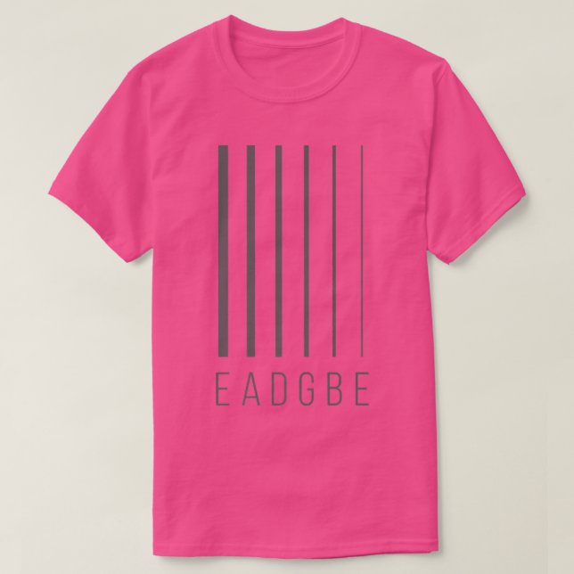 EADGBE 6 String Guitar Player & GuitaristCool282 T Shirt (Design framsida)