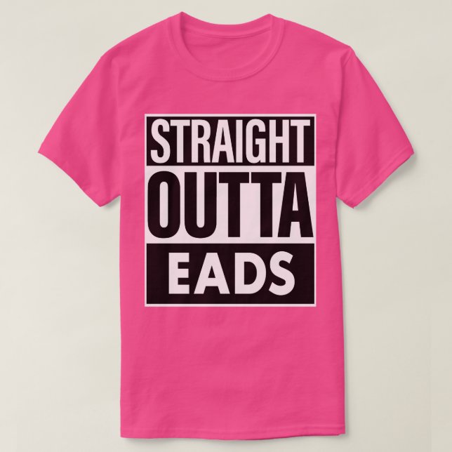 Eads Namn Raka yttre  öar T Shirt (Design framsida)