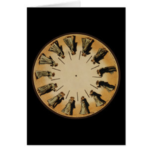 Eadweard Muybridge Phenakistoscope Hälsningskort