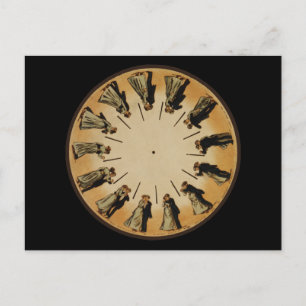 Eadweard Muybridge Phenakistoscope Vykort