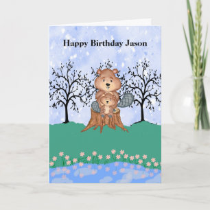 Eager Beaver Birthday for Son Kort