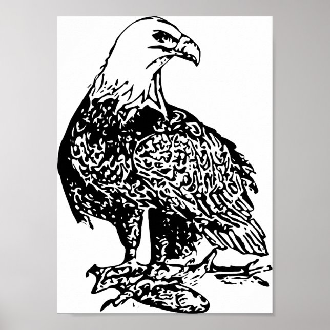 Eagle 2-utskrift, Poster Pappert (projektionsyta) (Framsidan)