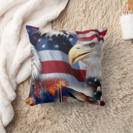 Eagle American Flagga Dekorativ kudde