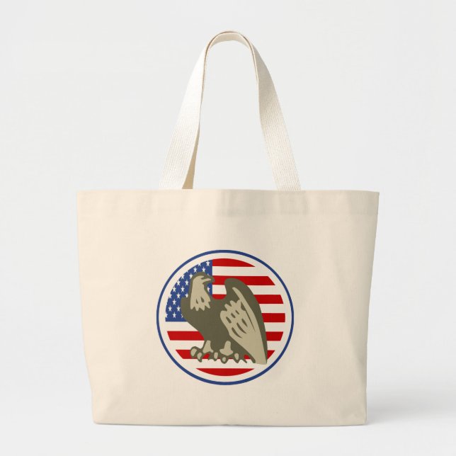 Eagle American Flagga Jumbo Tygkasse (Framsidan)