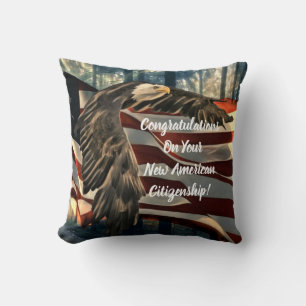 Eagle American Flagga USA Medborgare  Kudde