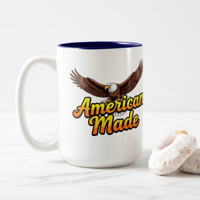 Eagle American Made Två-Tonad Mugg (Med munk)