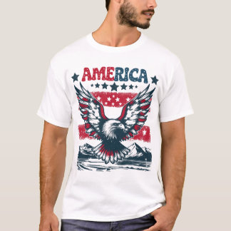 Eagle American Patriotic T Shirt