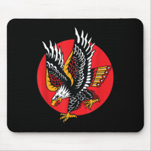 Eagle American Traditional Tatto Bläck Old school Musmatta