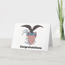 Eagle and Shield New USA Citizen Card Kort