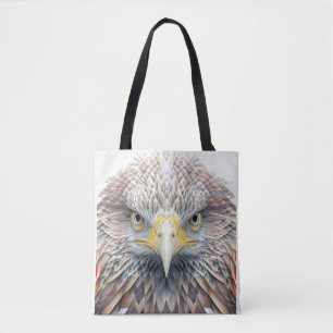 Eagle Animal Porträtt Nature Wildlife Painting Tygkasse