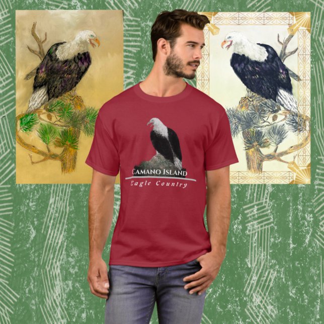 Eagle, Anpassa text T-Shirt (Skapare uppladdad)