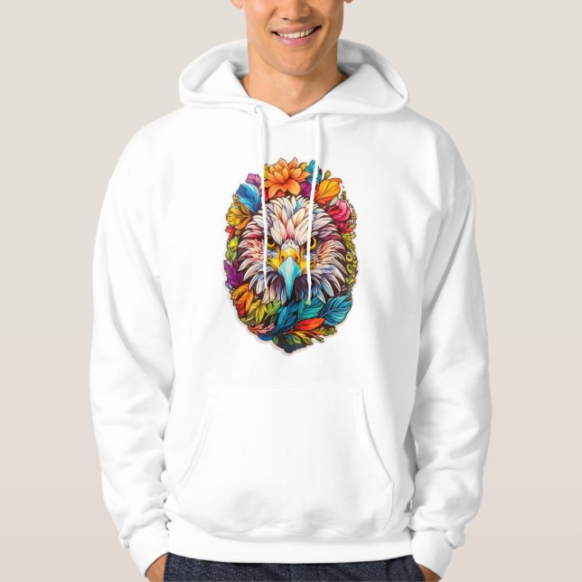 Eagle Ansikte Hoodie (Framsida)
