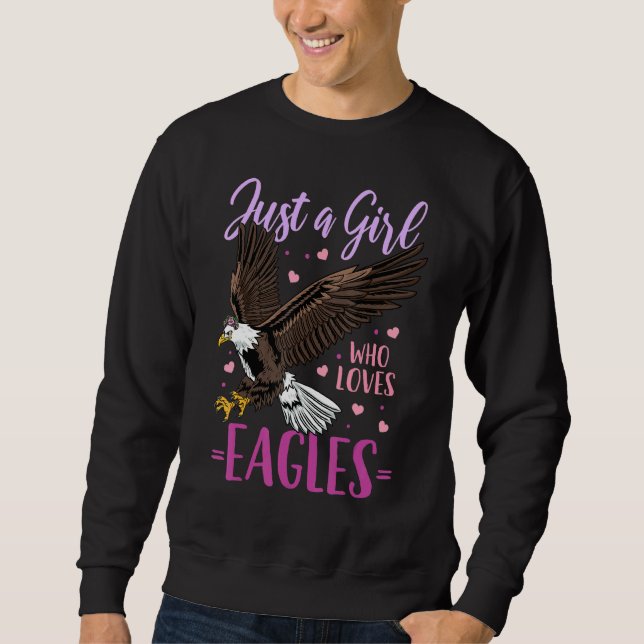 Eagle är bara en flicka som Kärlek Eagles Lång Ärmad Tröja (Framsida)