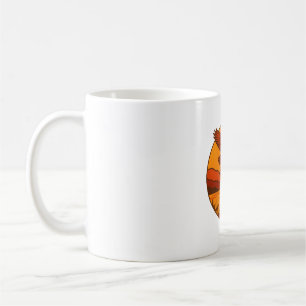 Eagle at Sunset - Retro Wilderness Art for Nature Kaffemugg