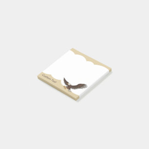 Eagle Attacking Post-it Block