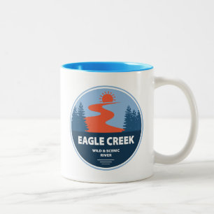 Eagle Bäck Vild och Scenen River Två-Tonad Mugg