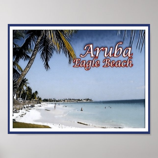 Eagle Beach - Aruba - Poster (Framsidan)