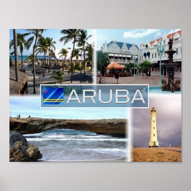 Eagle Beach - Aruba - Poster (Framsidan)