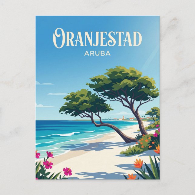 Eagle Beach Aruba Vykort (Framsida)