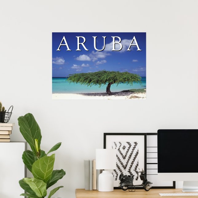 Eagle Beach | Karibien, Aruba Poster (Hemmakontoret)