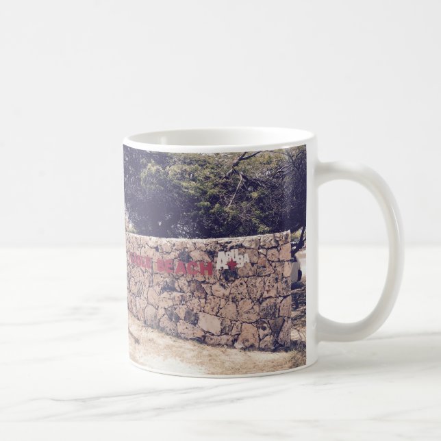Eagle Beach - Vit 11 oz Classic White Mugg (Höger)