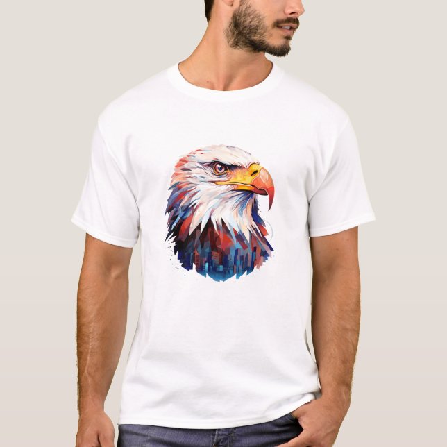 Eagle Bird Animal World Wildlife Beauty Discovery T Shirt (Framsida)