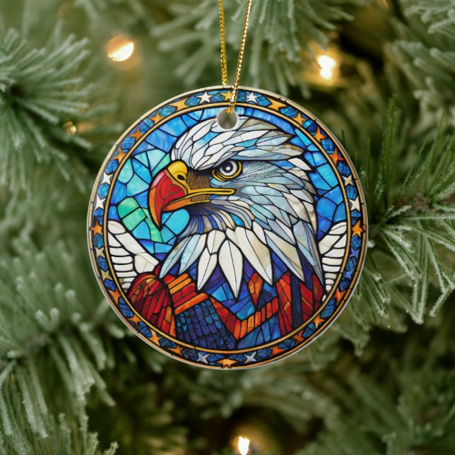 Eagle Bird Ceramic Decorative Ornament (Träd)