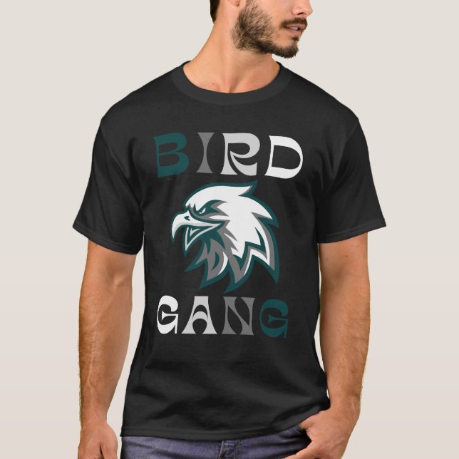 Eagle Bird Gang Funny Philadelphia T Shirt (Framsida)