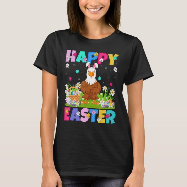 Eagle Bird Glad påsk Bunny Örn Påsk S T Shirt (Framsida)
