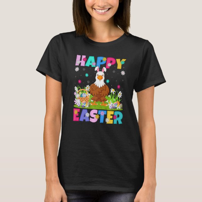 Eagle Bird Glad påsk Bunny Örn Påsk Su T Shirt (Framsida)
