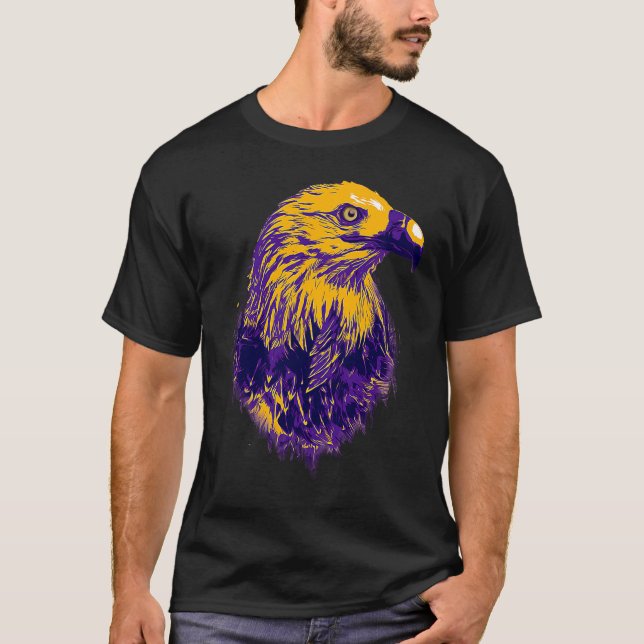 Eagle Bird Novel för vilda djur T Shirt (Framsida)
