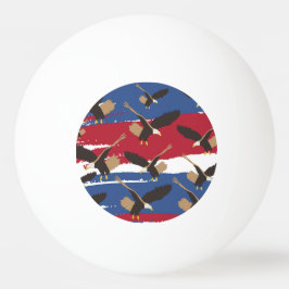 Eagle Bird USA Patriotic American Flagga Pingisboll