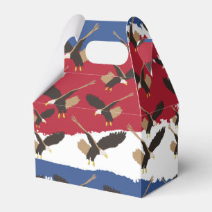 Eagle Bird USA Patriotic American Flagga Presentaskar