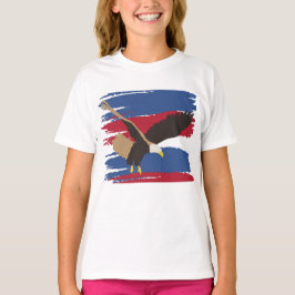 Eagle Bird USA Patriotic American Flagga T Shirt