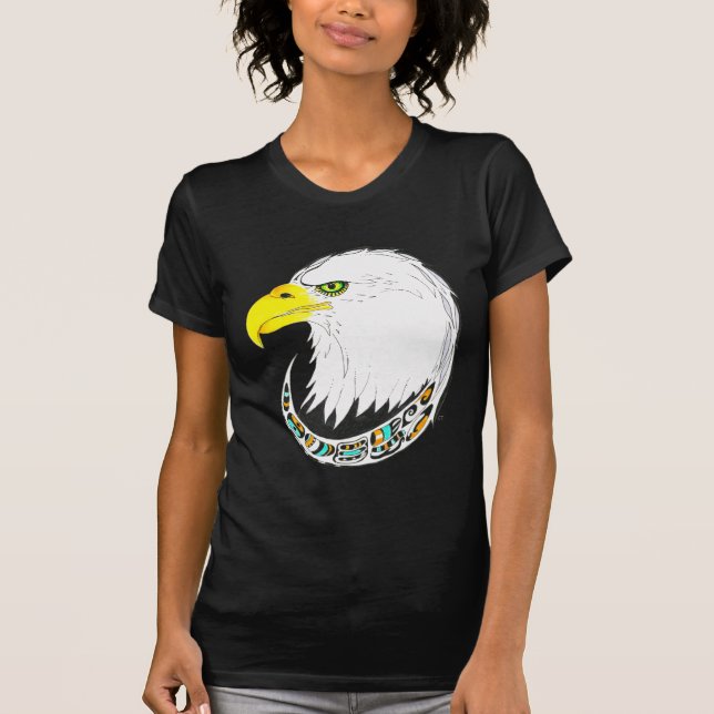 Eagle Bläck Teckning T-shirt (Framsida)