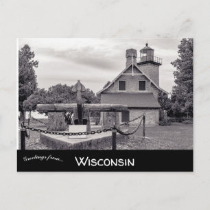 Eagle Bluff Lighthouse Door County Wisconsin Vykort